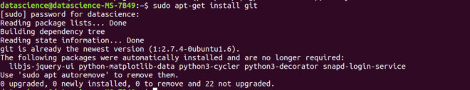 Installing Git Linux