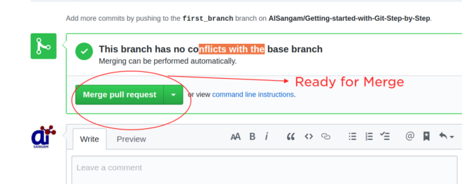 if no conflict merge pull request